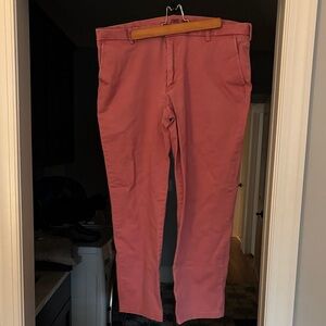 I of Saltwater Men's Salmon Stretch Chinos. 36x30 straight leg.